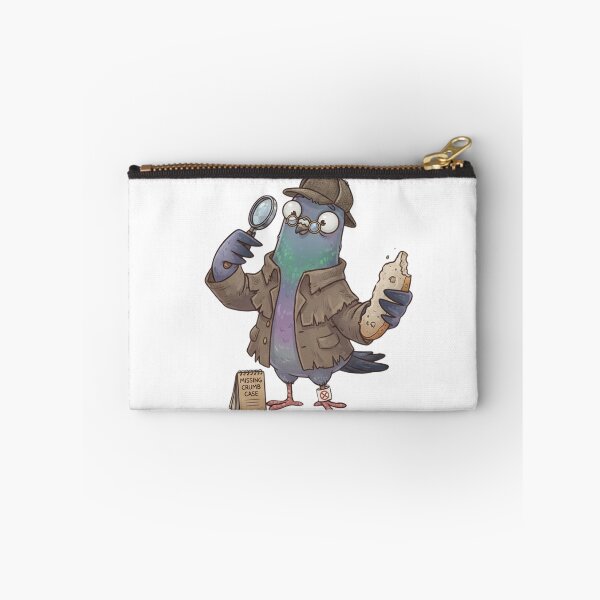 Item preview, Sherlock Pigeon Detective - The Case of the Missing Crumb Vector Art designed and sold by CreativeNest Prints.
