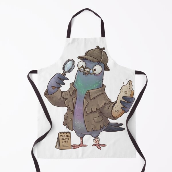Item preview, Sherlock Pigeon Detective - The Case of the Missing Crumb Vector Art designed and sold by CreativeNest Prints.