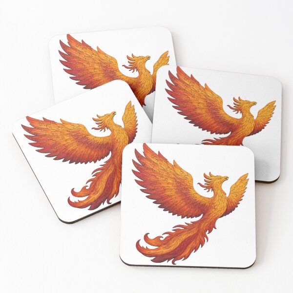 Item preview, Majestic Phoenix Wooden Jigsaw Puzzle Fiery Feather Art designed and sold by VisualVerseLab.