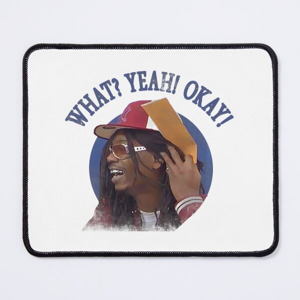 Item preview, WHAT YEAH OKAY Distressed Dave Chappelle Inspired Design designed and sold by MordecaiBot.
