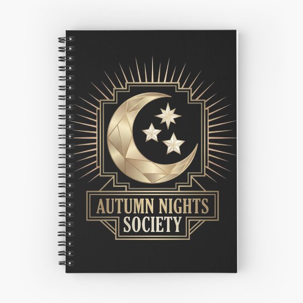 Item preview, Autumn Nights Society Art Deco Celestial Crescent Moon Stars Fall Shirt designed and sold by TeNovaStudio ⭐⭐⭐⭐⭐.