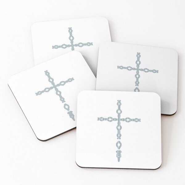 Item preview, Optical Illusion Striped Cross Modern Op Art Geometric Emblem designed and sold by Akanyoni Studio .