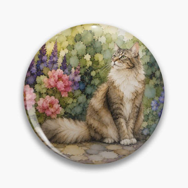 Item preview, Cat in the Garden designed and sold by PurrfectWhisper.