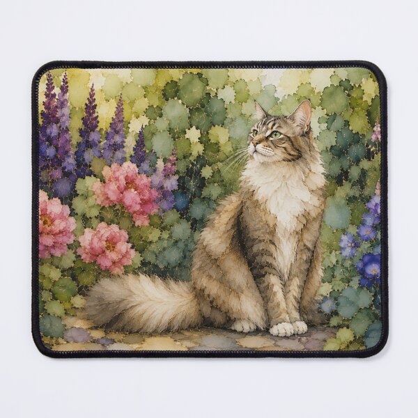 Item preview, Cat in the Garden designed and sold by PurrfectWhisper.