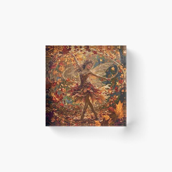 Item preview, Autumn Leaves Dancing Fairy Magic designed and sold by Storybook Botanica.