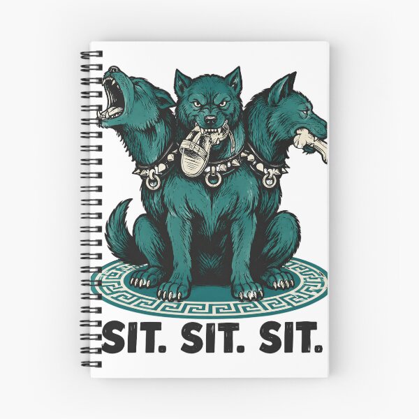 Item preview, Cerberus Sit Sit Sit Funny Ancient Greece Design designed and sold by Lolik Designs.