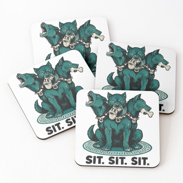 Item preview, Cerberus Sit Sit Sit Funny Ancient Greece Design designed and sold by Lolik Designs.