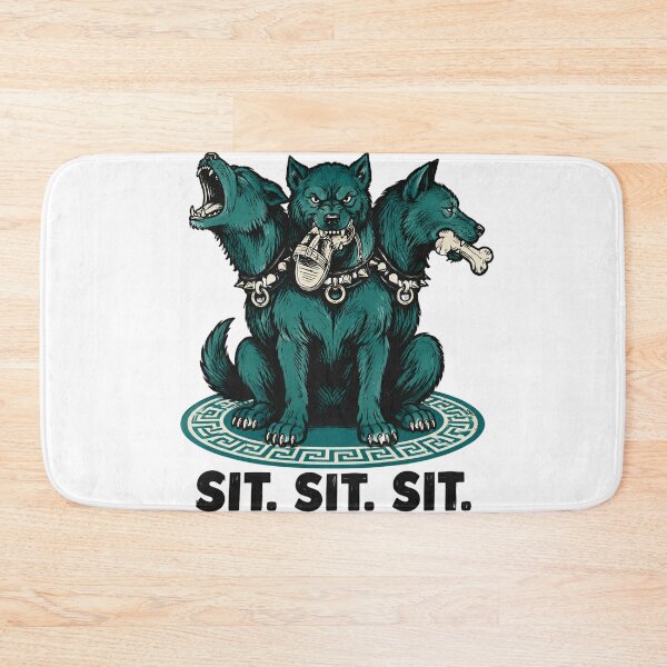 Item preview, Cerberus Sit Sit Sit Funny Ancient Greece Design designed and sold by Lolik Designs.