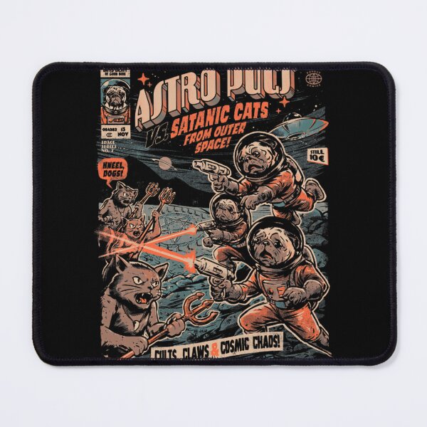Item preview, Cute Astro Pugs Space Illustration with Astronaut Helmets and Stars designed and sold by satawis.