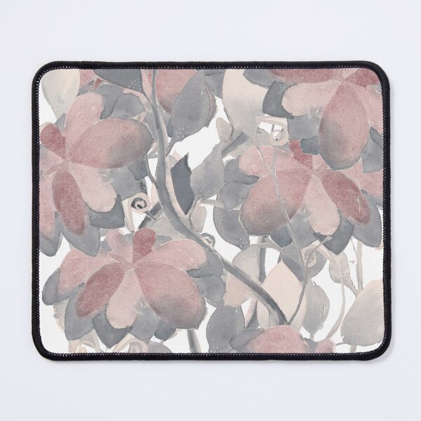 Item preview, Gray and Pink Floral Mural Watercolor Bouquet designed and sold by FaireWaveArt.