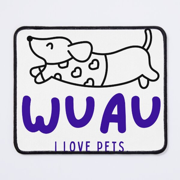 Item preview, Dachshund Wow I Love Pets Minimalist designed and sold by RRzShop.