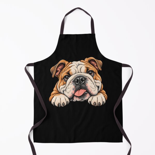 Item preview, Adorable Paint-Splattered Bulldog Face Art designed and sold by Nordo Studio.