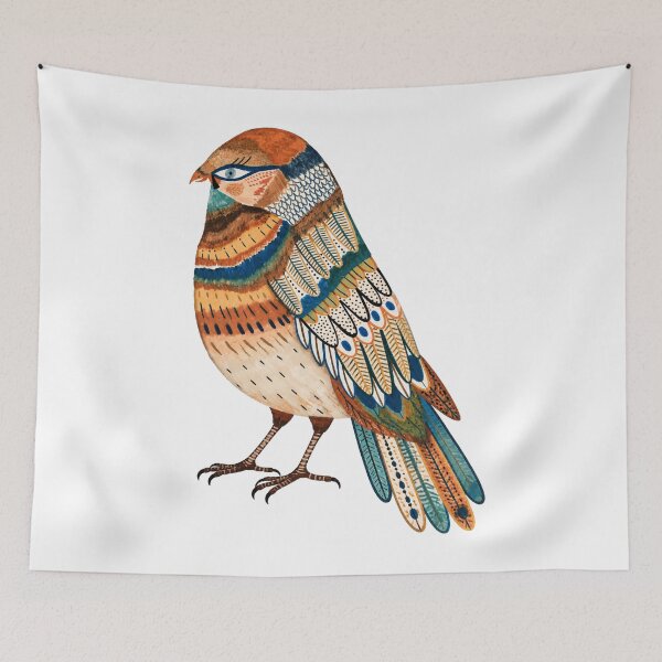 Item preview, Colorful Folk Art Bird designed and sold by warrrsx.
