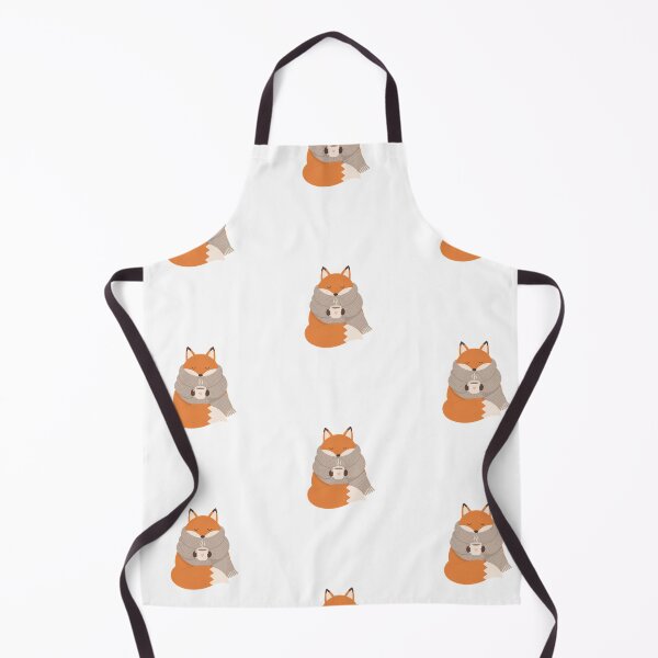 Item preview, Cozy Fox Drinking Hot Tea In Scarf designed and sold by Inka Moon Design.