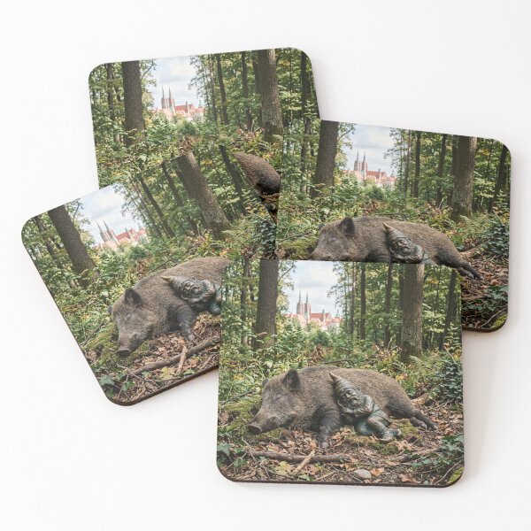 Item preview, Sleepy Boar Gnome Art Print – Lifelike Forest Nap Gift, Poland Travel Decor designed and sold by Purrfecta.