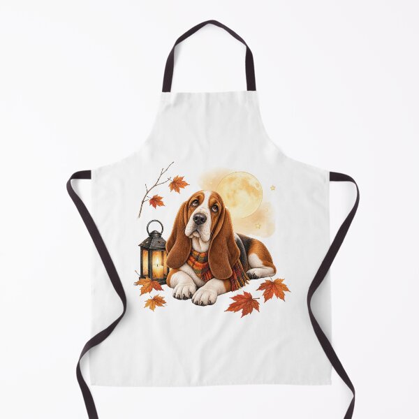 Item preview, Basset Hound Autumn Evening | Cozy Fall Dog designed and sold by PAPIRO SIGLO XXI.