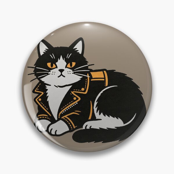 Item preview, Stylish cat in a biker-style jacket designed and sold by mixoubraw.