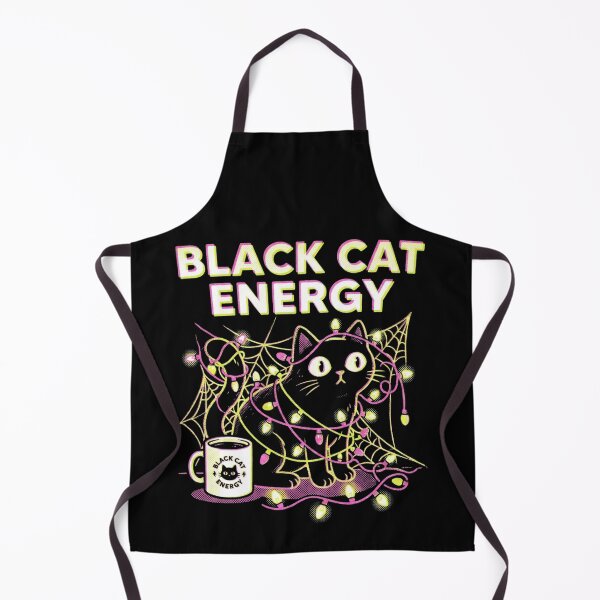 Item preview, Black Cat Energy Tangle Fairy Lights Halloween Coffee Mug Aesthetic Shirt designed and sold by TeNovaStudio ⭐⭐⭐⭐⭐.