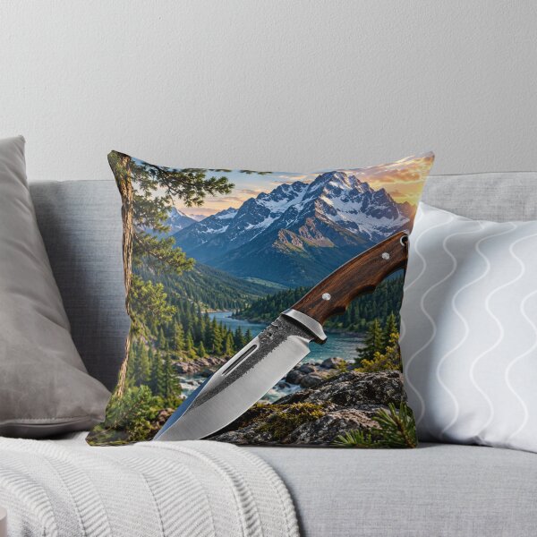 Item preview, Bushcraft knife mountain art designed and sold by urbanshop7.