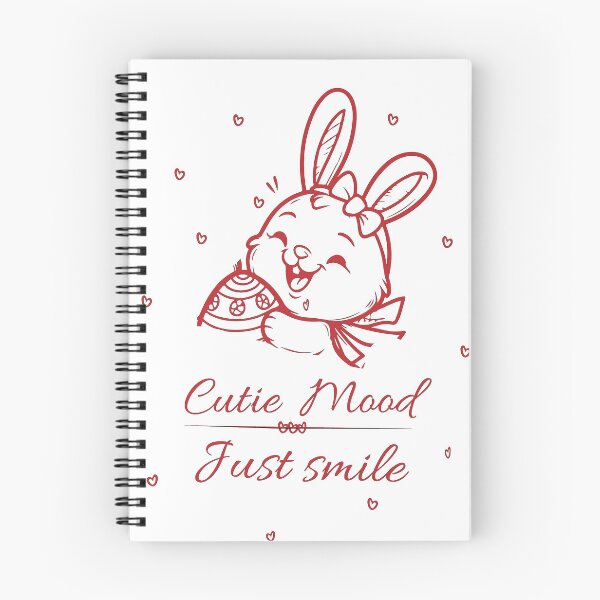 Item preview, Cutie Mood Just Smile | Adorable Bunny holding Easter Egg Graphic designed and sold by Carftora786.