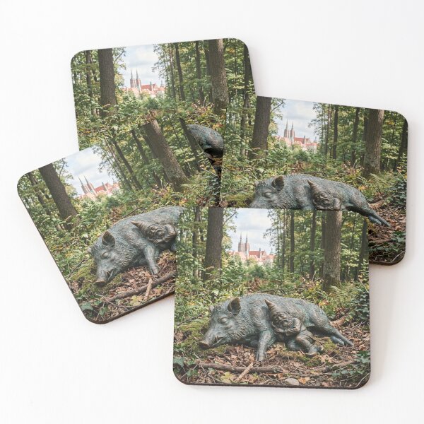 Item preview, Sleepy Boar Gnome Bronze Sculpture Print – Forest Nap Gift, Poland Travel Decor designed and sold by Purrfecta.