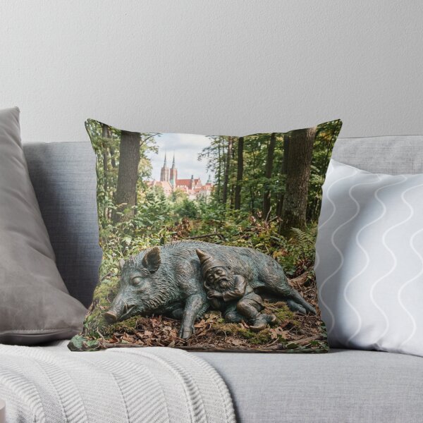 Item preview, Sleepy Boar Gnome Bronze Sculpture Print – Forest Nap Gift, Poland Travel Decor designed and sold by Purrfecta.