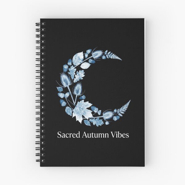 Item preview, Sacred Autumn Vibes Cyanotype Crescent Moon Botanical Foliage Shirt designed and sold by TeNovaStudio ⭐⭐⭐⭐⭐.