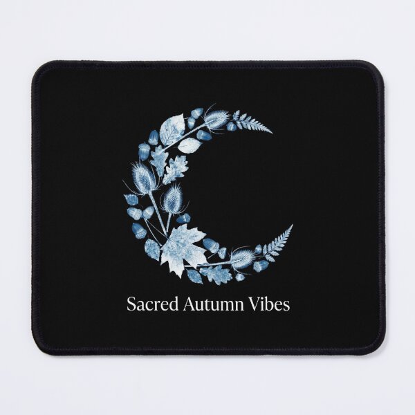 Item preview, Sacred Autumn Vibes Cyanotype Crescent Moon Botanical Foliage Shirt designed and sold by TeNovaStudio ⭐⭐⭐⭐⭐.