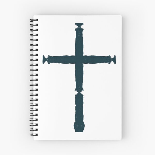 Item preview, Grunge Carved Cross Black Silhouette Rustic Gothic Symbol designed and sold by Akanyoni Studio .