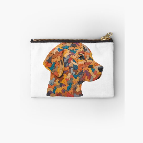 Item preview, Interlocking Wooden Dog Jigsaw Puzzle Art designed and sold by VisualVerseLab.