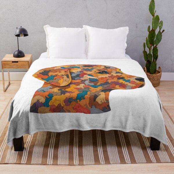 Item preview, Interlocking Wooden Dog Jigsaw Puzzle Art designed and sold by VisualVerseLab.