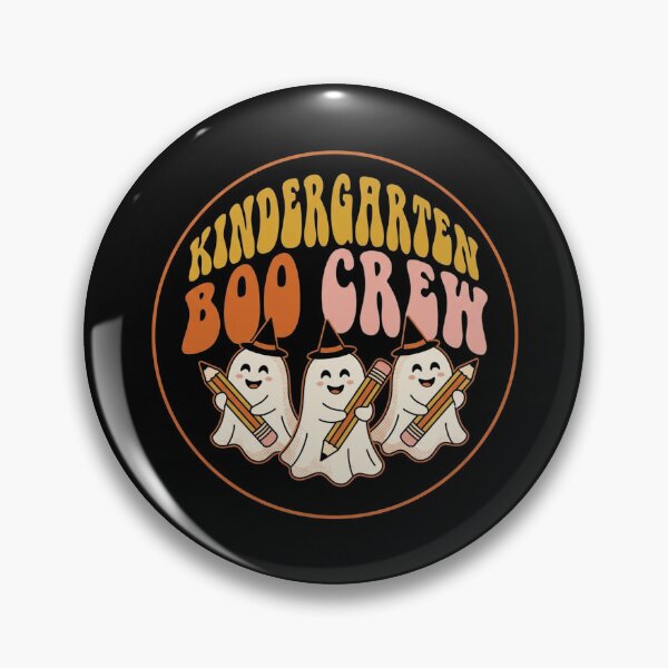Item preview, Kindergarten Boo Crew Cute Pencil Ghosts Retro Halloween Teacher Shirt designed and sold by TeNovaStudio ⭐⭐⭐⭐⭐.