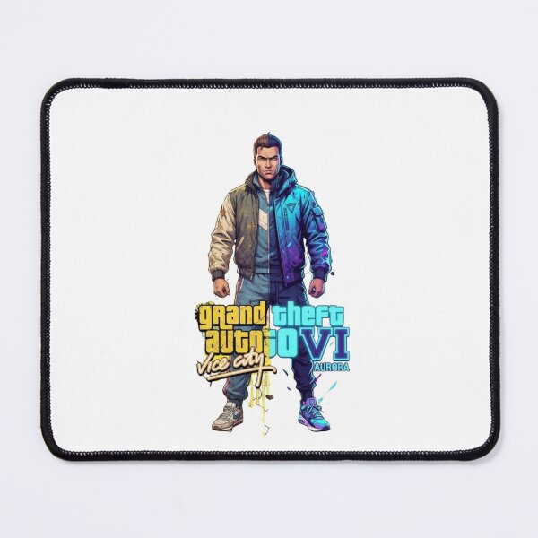 Item preview, Grand Theft Auto VI Vice City Neon Protagonist Graphic designed and sold by Alaric4you.