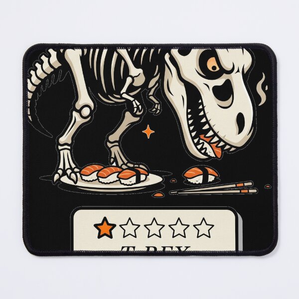 Item preview, T-Rex Chopsticks Review – Skeleton Sushi Critic designed and sold by mnkyride.