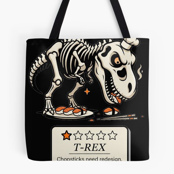 Item preview, T-Rex Chopsticks Review – Skeleton Sushi Critic designed and sold by mnkyride.