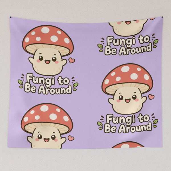 Item preview, Fungi to Be Around Funny Mushroom Illustration | Cute Pun Gift designed and sold by moonlit.ink.shop.
