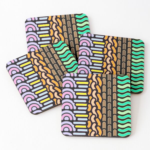 Item preview, Green Ghost Road Vertical Elements Pattern designed and sold by GtotheWALL.