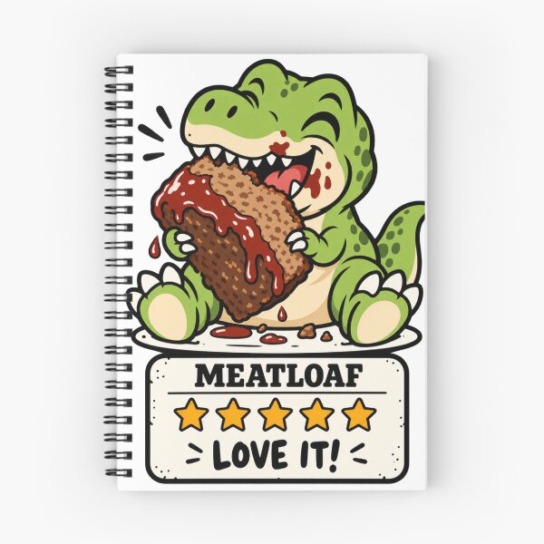 Item preview, Cute T-Rex Eating Meatloaf | 5 Stars Love It Funny Dinosaur Foodie Design designed and sold by mnkyride.