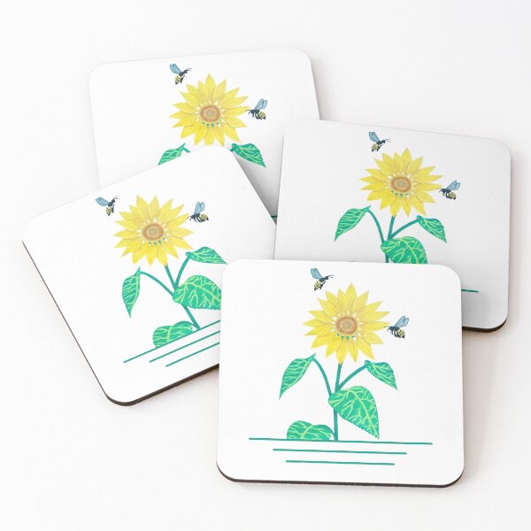 Item preview, Sunflower and Bees designed and sold by lavenderXblue.