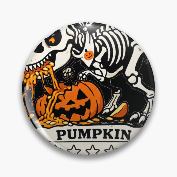 Item preview, Chef T-Rex Skeleton Pumpkin Review - Funny Halloween Dinosaur designed and sold by mnkyride.