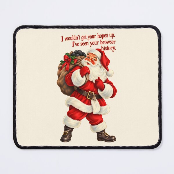 Item preview, Funny Christmas Card, Naughty Santa Card, Browser History Joke Card, Funny Adult Christmas Card, Sarcastic Holiday Card for Him Her designed and sold by PRINYOS.