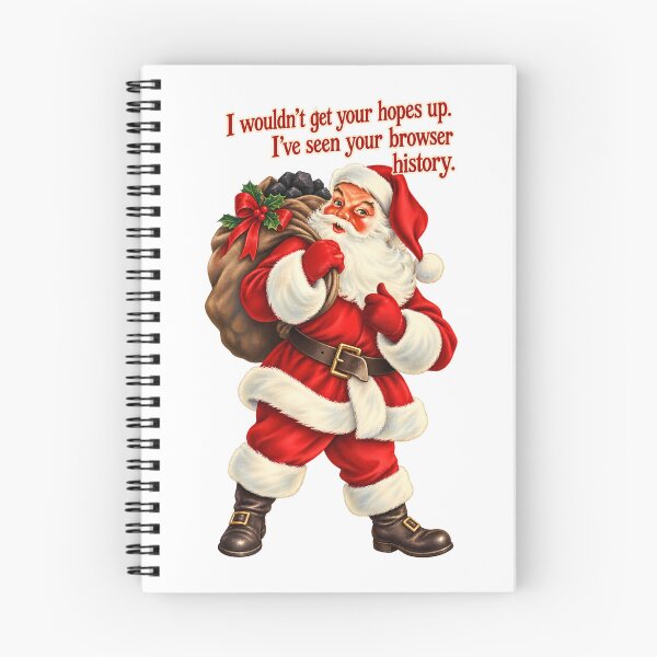 Item preview, Funny Christmas Card, Naughty Santa Card, Browser History Joke Card, Funny Adult Christmas Card, Sarcastic Holiday Card for Him Her designed and sold by PRINYOS.