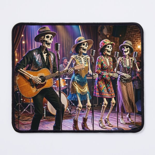 Item preview, Skeletons Disco Band Live Performance - Boney M Inspired Scene designed and sold by hepopatterns.