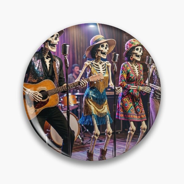Item preview, Skeletons Disco Band Live Performance - Boney M Inspired Scene designed and sold by hepopatterns.