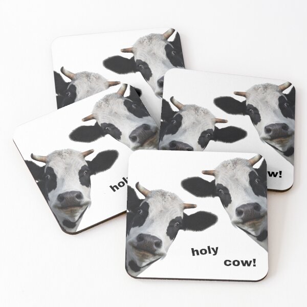 Item preview, Holy Cow Funny Expression Visual Pun designed and sold by GemsAnatomy.