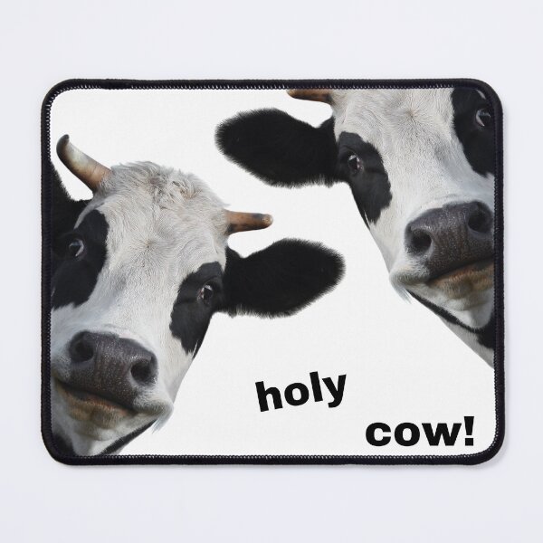 Item preview, Holy Cow Funny Expression Visual Pun designed and sold by GemsAnatomy.