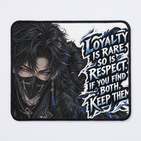 Item preview, Dark Anime Warrior Wolf Loyalty Respect Quote designed and sold by NovaToons.
