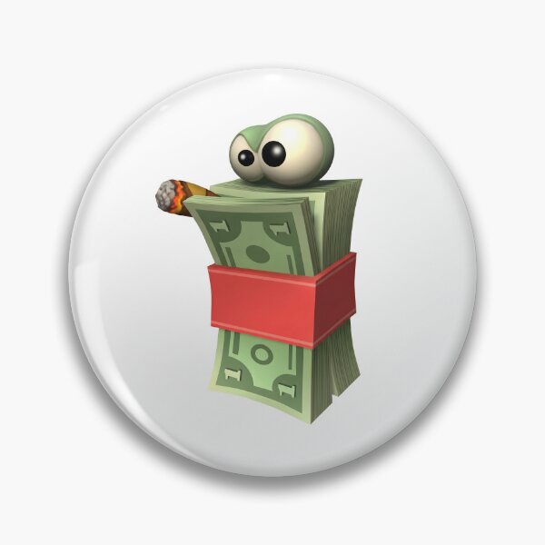 Item preview, Y2K Retro 3D Smoking Money Stack Hustle designed and sold by NostalgiaOS.