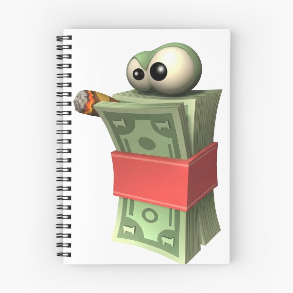 Item preview, Y2K Retro 3D Smoking Money Stack Hustle designed and sold by NostalgiaOS.
