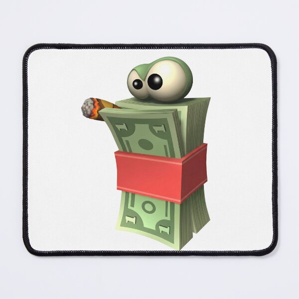 Item preview, Y2K Retro 3D Smoking Money Stack Hustle designed and sold by NostalgiaOS.